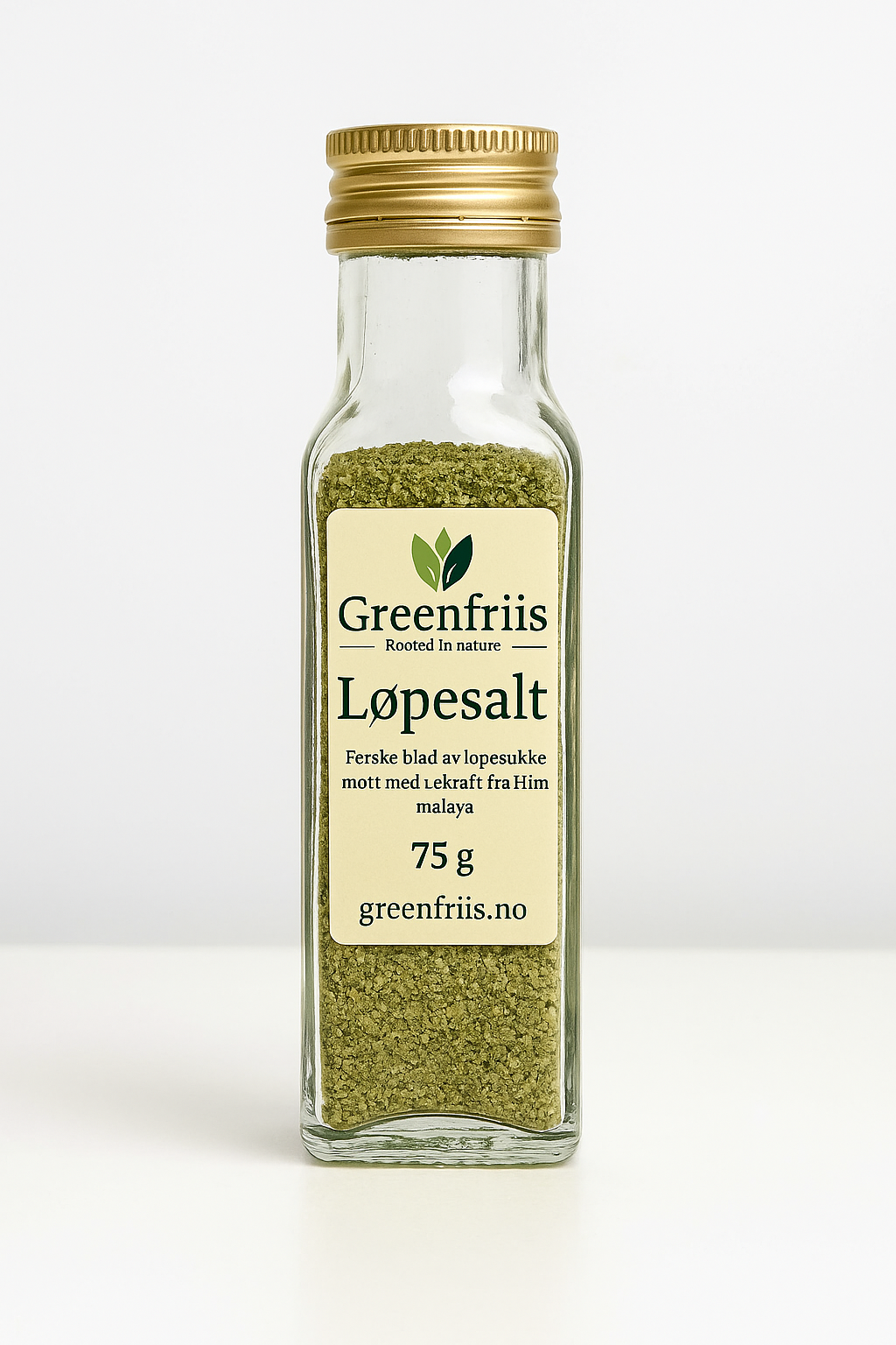 Greenfriis Løpesalt – naturlig urtesalt med løpestikke og himalayasalt